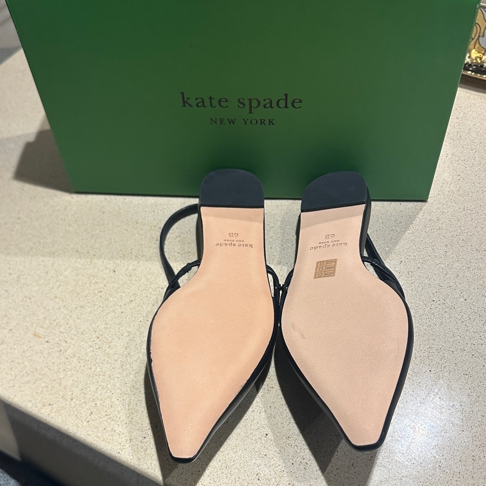 Brand New Kate Spade Carolina Black Flats with Iconic Bow Detail 🖤🖤 - Picture 3 of 10